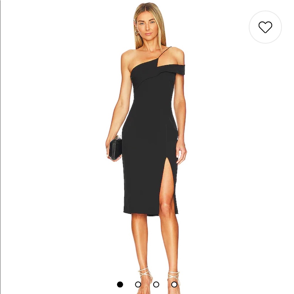“superdown” Jillian Asymmetrical Midi Dress (Revolve)